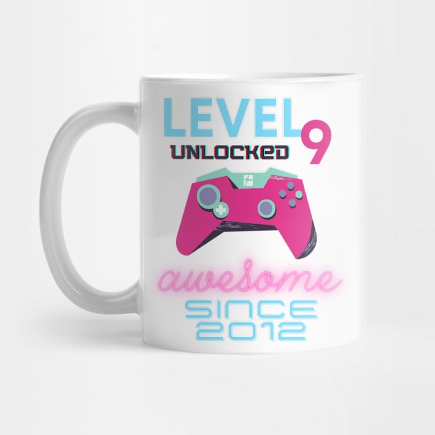 Level 9 Unlocked Awesome 2012 Video Gamer by Fabled Rags 